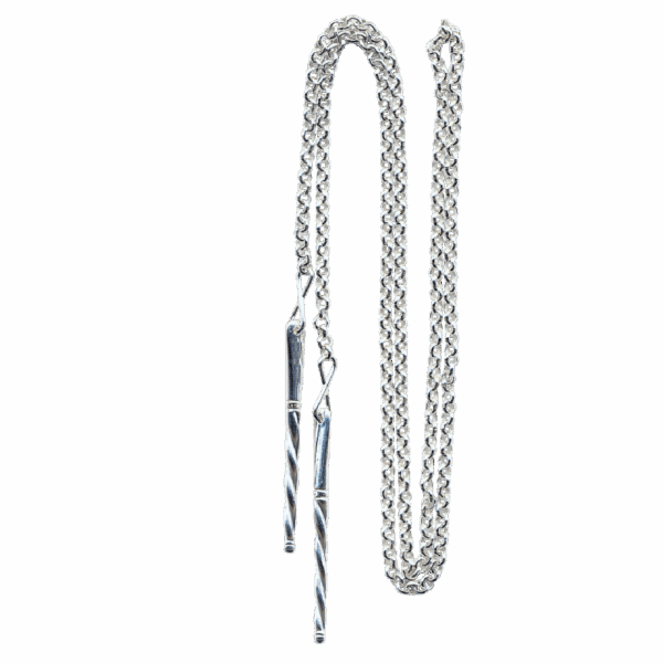Kjede 1 m med spyd, kvit