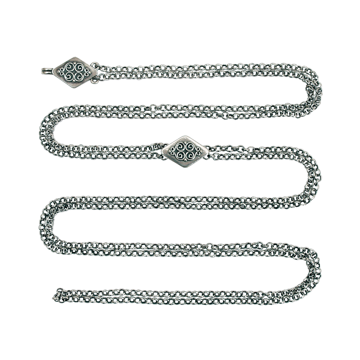 Kjede 88 cm med krok til Beltestakk, oksidert - Bilde 1