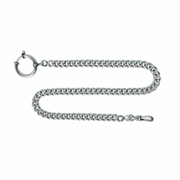 Klokkekjede 34 cm panser, oksidert