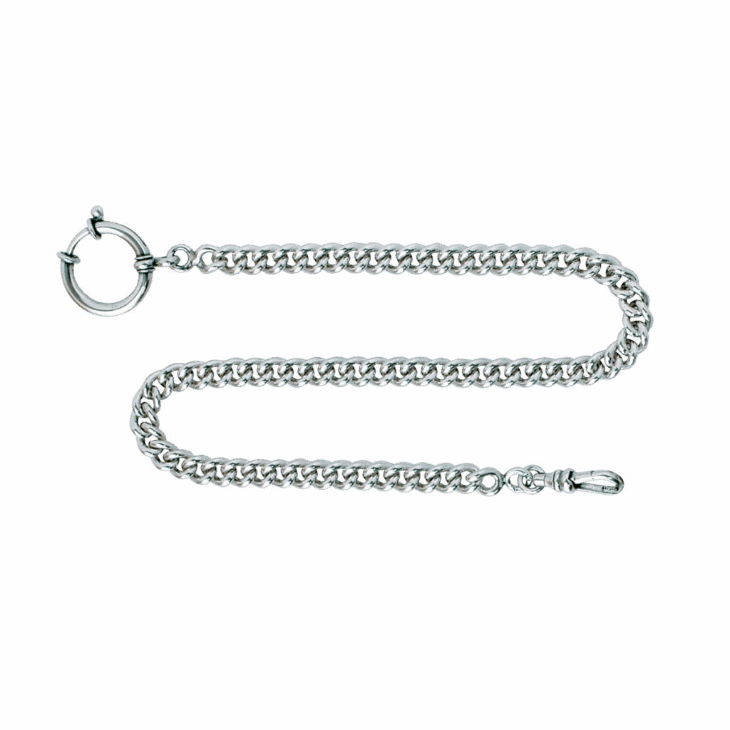 Klokkekjede 34 cm panser, kvit