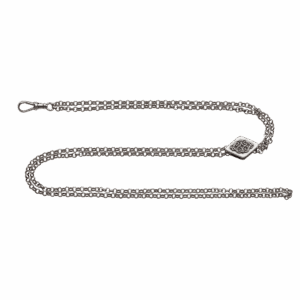 Klokkekjede dame 51 cm, oksidert