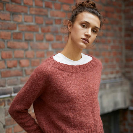 Enkeltmønster 358 Tuvas lamullgenser