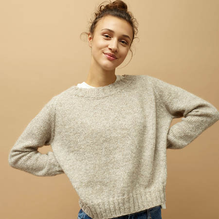 Enkeltmønster 358 Tuvas lamullgenser