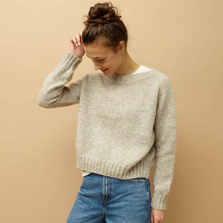 Enkeltmønster 358 Tuvas lamullgenser