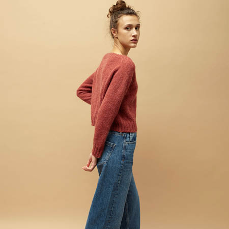 Enkeltmønster 358 Tuvas lamullgenser