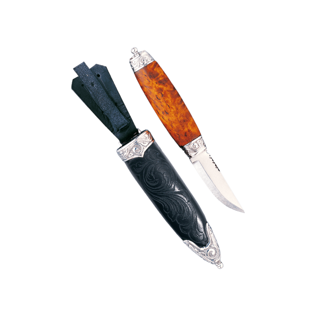 Bunadskniv Kari med handskåren slire - Bilde 1