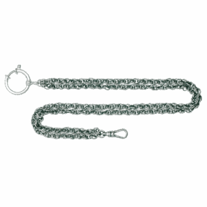 Klokkekjede 35 cm dobbel, oksidert