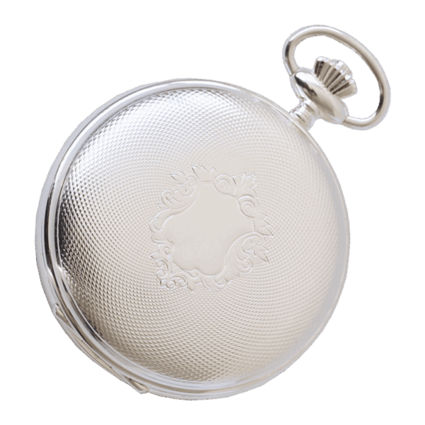 Lommeur herre sølvbelagt, opptrekk