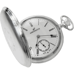 Lommeur herre sølvbelagt, opptrekk - Bilde 2