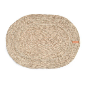 Bordbrikke, jute, oval