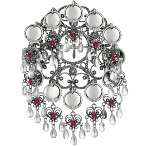 Sølje med stein, oksidert