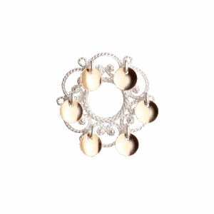 Sølje, kvit/forgylt