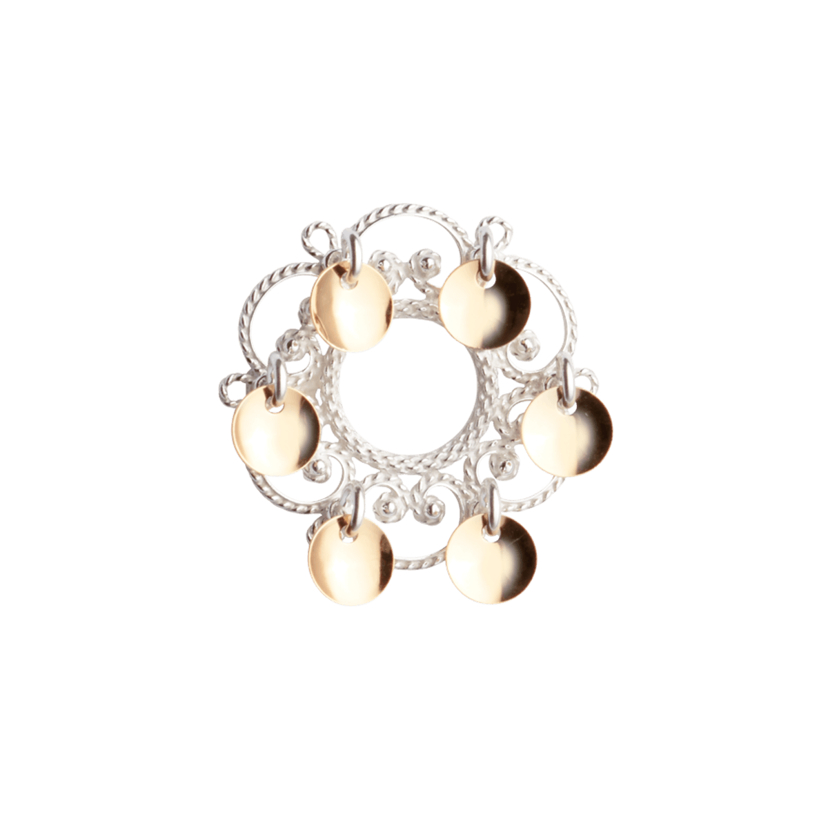 Sølje, kvit/forgylt - Bilde 1