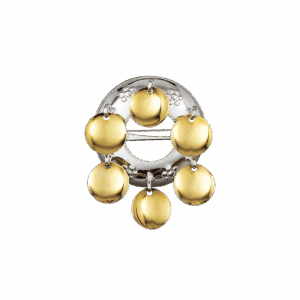 Sølje, kvit/forgylt