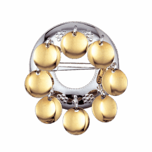 Sølje, kvit/forgylt