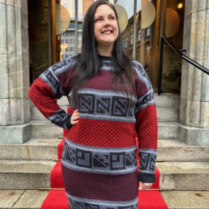 Strikkeskatt nr. 501 Folkloregenser/kjole - Bilde 2