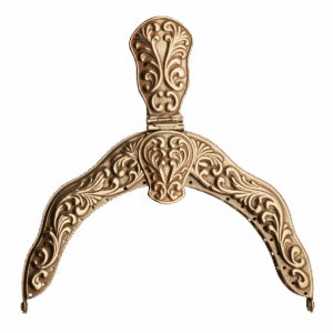 Veskelås forsølva, gamalforgylt