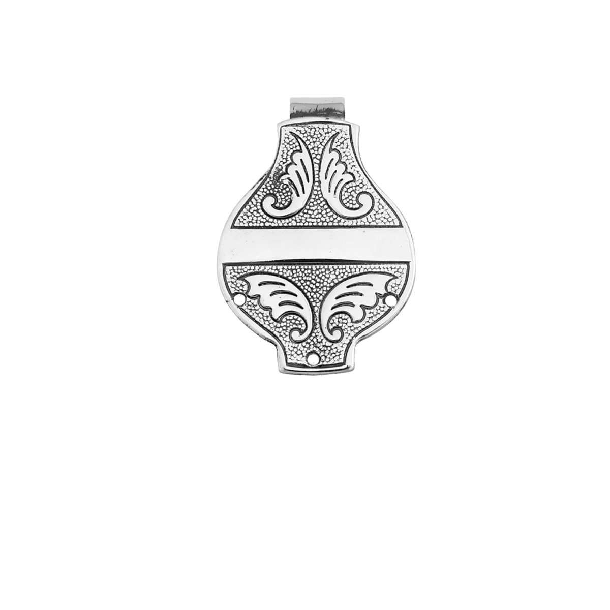 Veskekrok barn forsølva, oksidert - Bilde 1