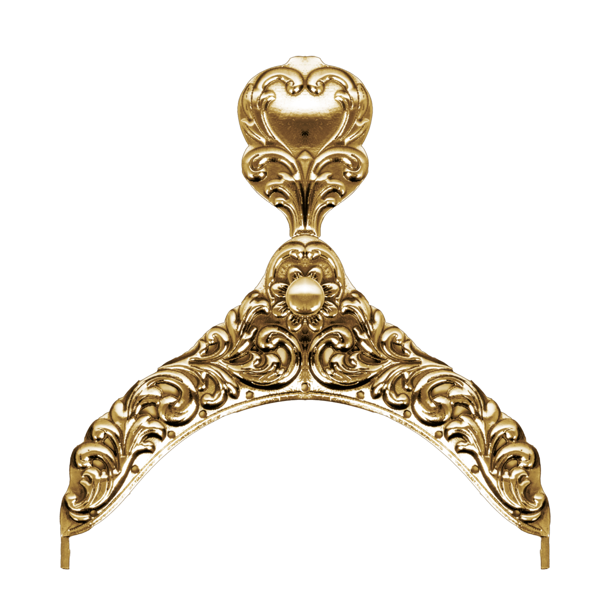 Veskelås Telemark gjennombrutt, gamalforgylt - Bilde 1