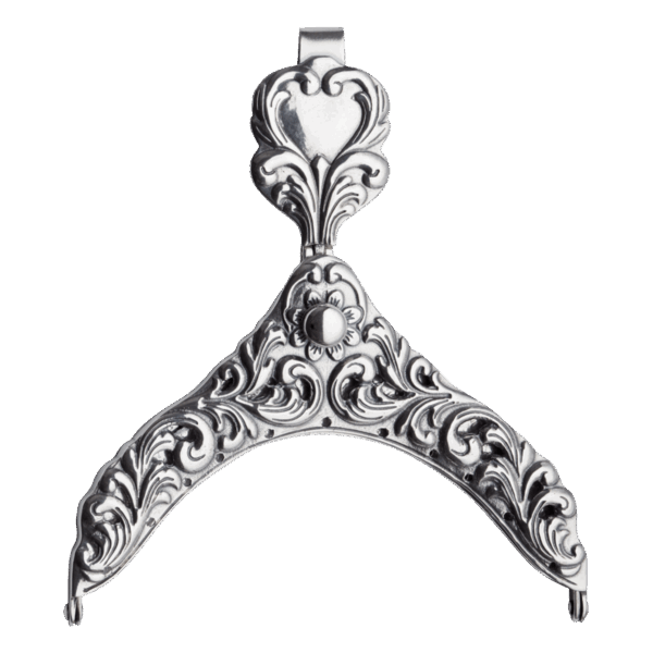 Veskelås Telemark gjennombrutt forsølva, oksidert