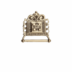 Veskestøl med lang hempe, gamalforgylt