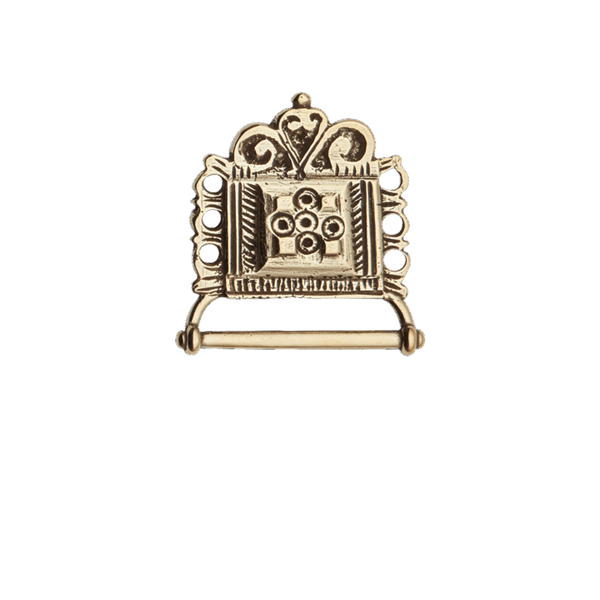 Veskestøl med lang hempe, gamalforgylt - Bilde 1