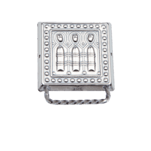 Veskestøl liten med lang hempe, oksidert