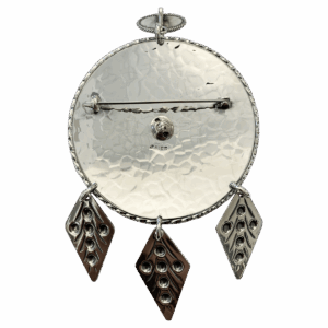 Offerdåse Oppdal med nål og 70 cm ertekjede, oksidert - Bilde 2