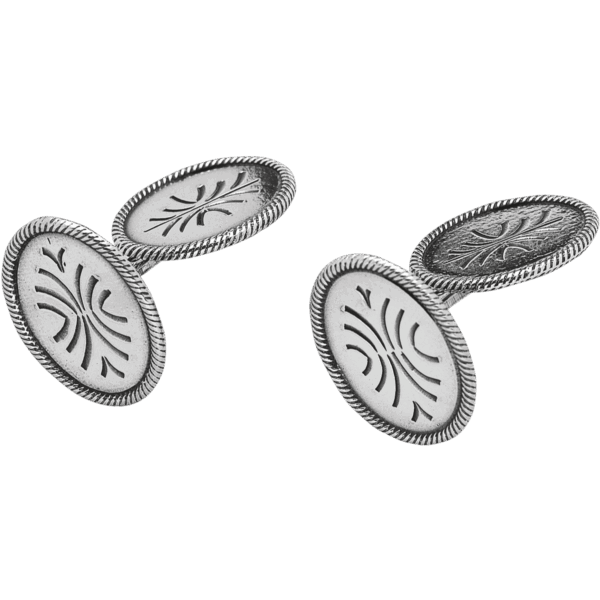 Mansjettknapper Oppdal, oksidert, mann og dame