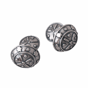 Mansjettknappar Troms utan kule, oksidert