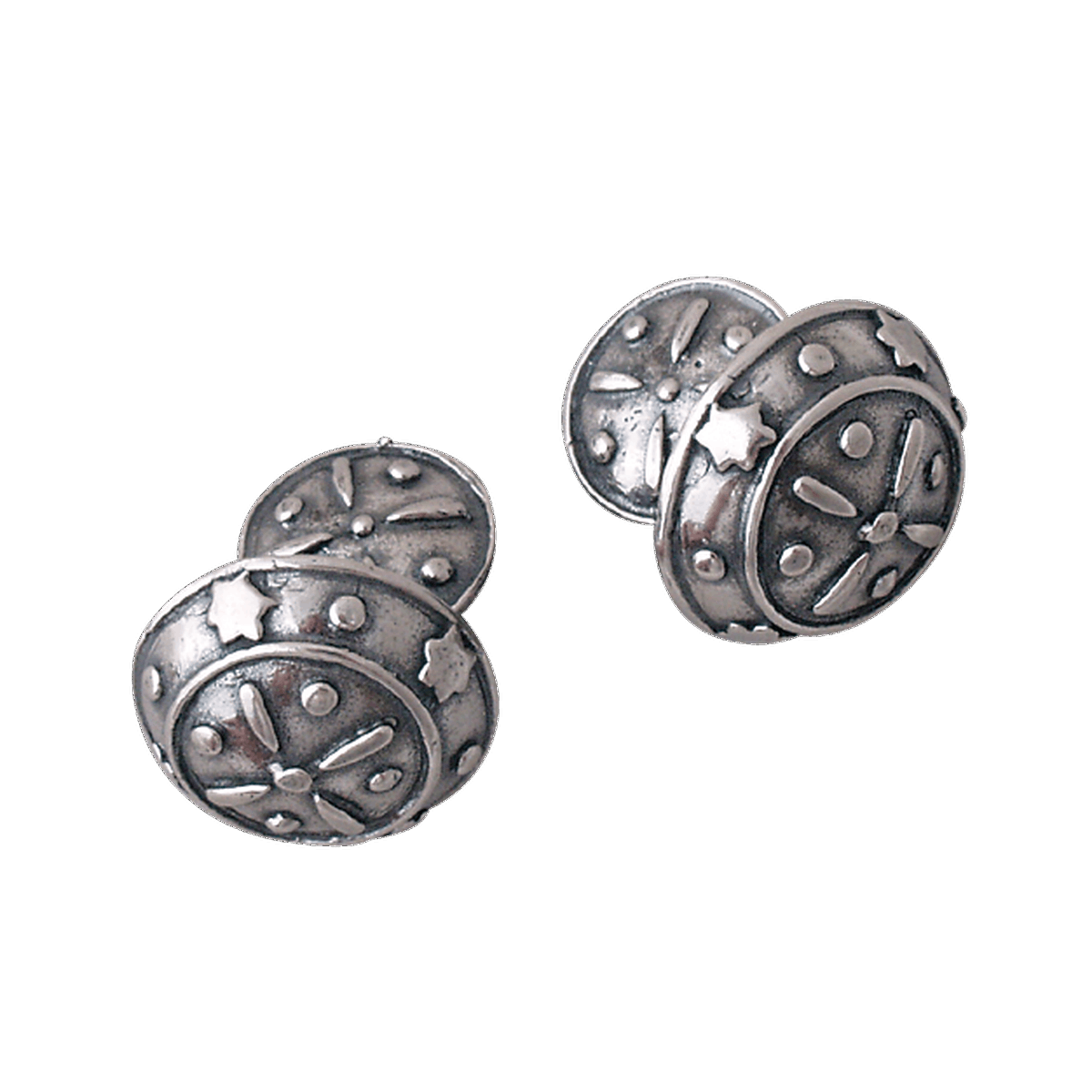 Mansjettknappar Troms utan kule, oksidert - Bilde 1