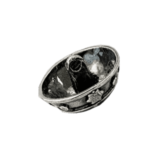 Knapp Troms 16 mm, oksidert