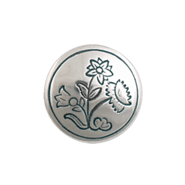 Knapp Nordland 17 mm, oksidert