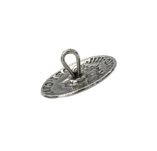 Knapp 19 mm mynt, oksidert