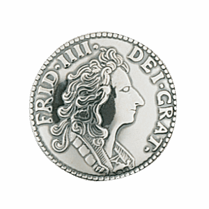 Knapp 19 mm mynt, oksidert