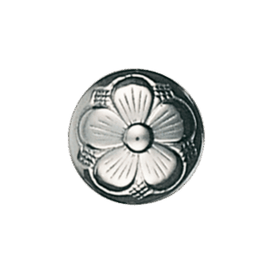 Knapp 17 mm med botn, oksidert - Bilde 1