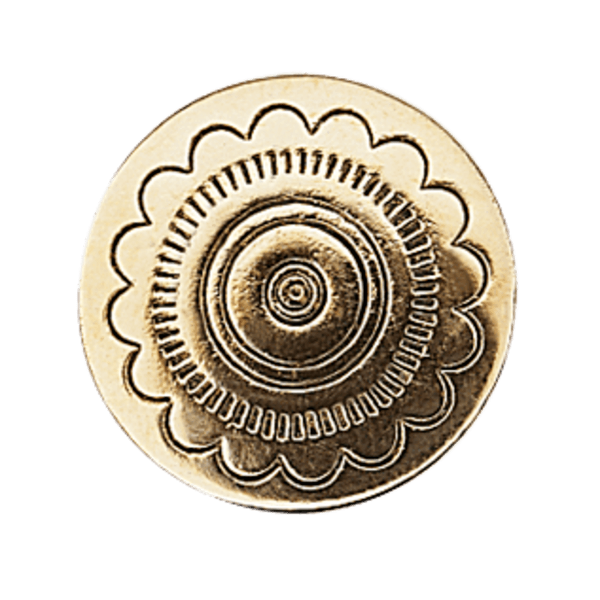 Knapp 20 mm, messing - Bilde 1