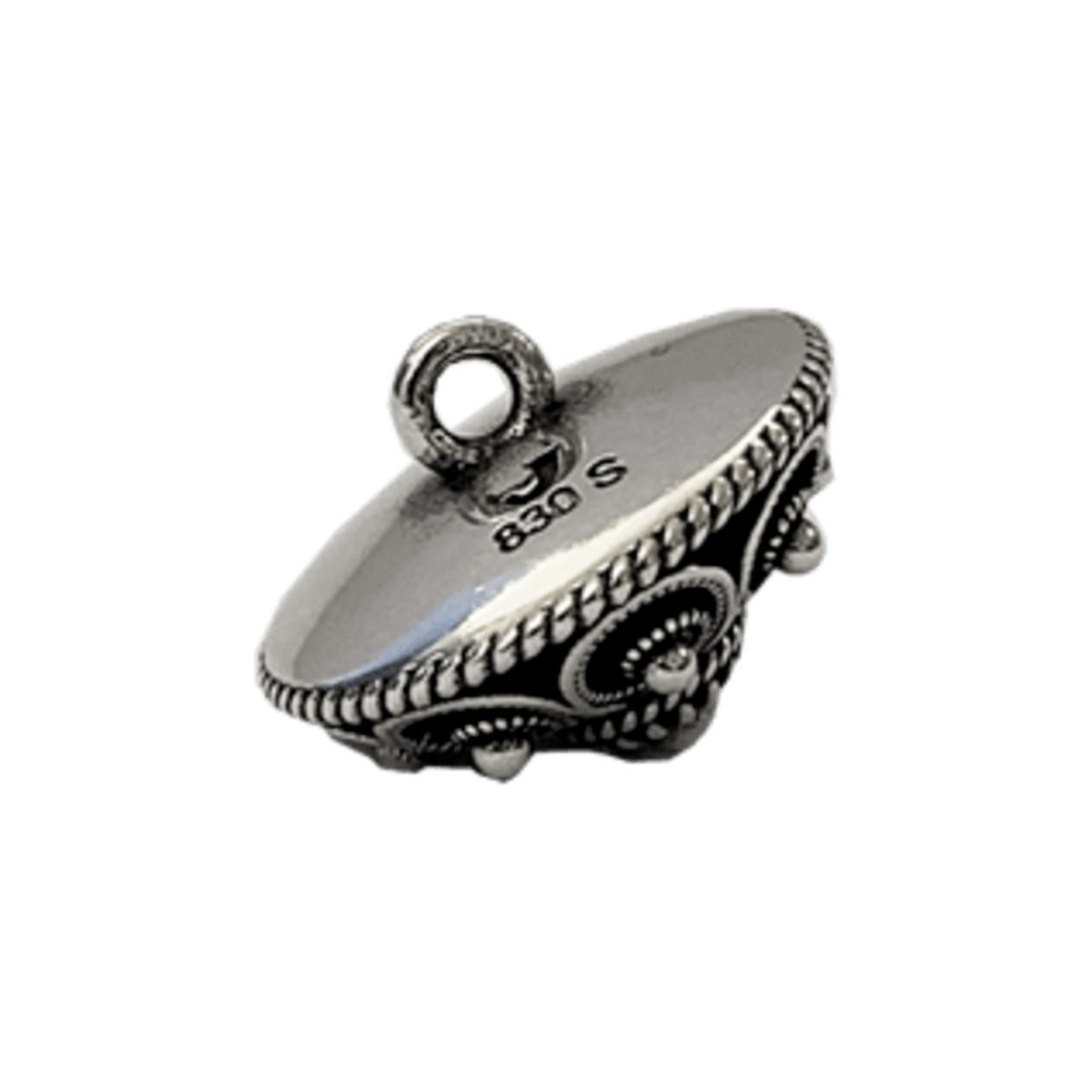 Knapp 14 mm med botn, oksidert - Bilde 2