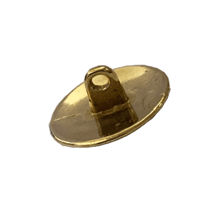 Knapp Sunnfjord 17 mm, messing