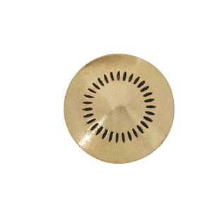 Knapp Sunnfjord 17 mm, messing