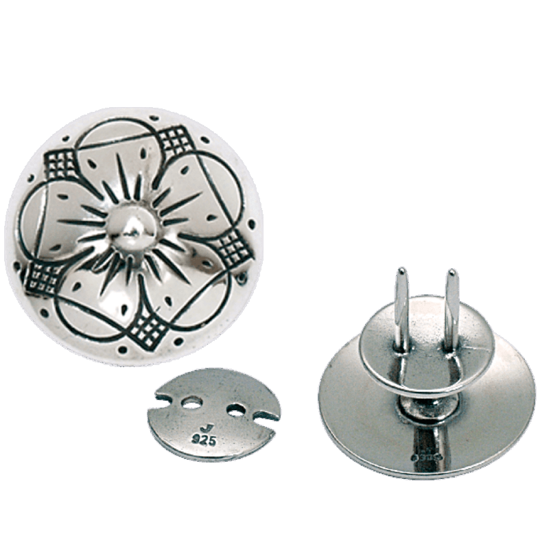 Knapp til kniv 19 mm, oksidert - Bilde 1