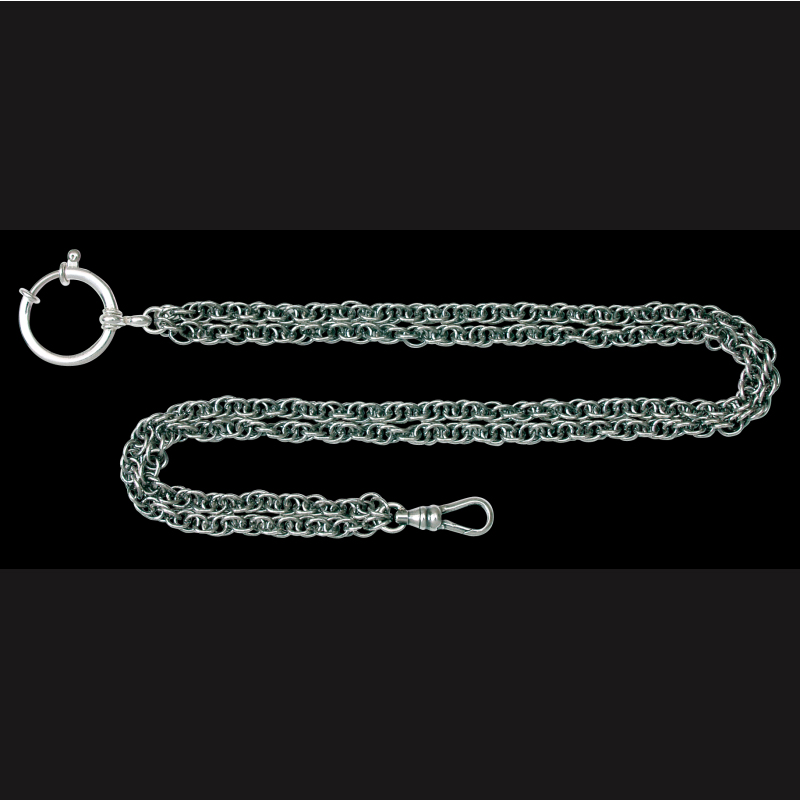 Klokkekjede 35 cm dobbel, oksidert - Bilde 2