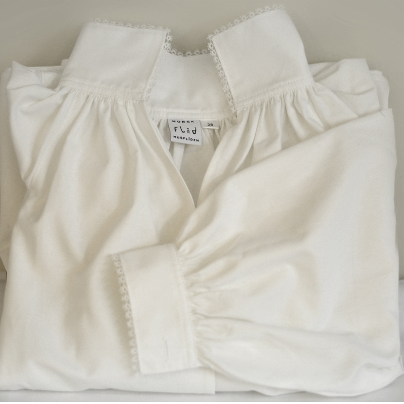 Bunadskjorte m nupperelle, dame - Bilde 2