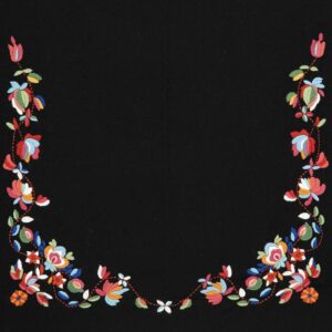 Materialpakke brodert sjal og forkle Vest-Agderbunad - Bilde 4
