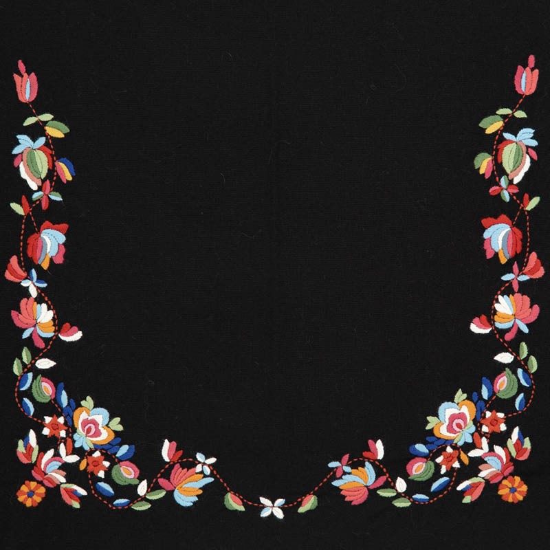 Materialpakke brodert sjal og forkle Vest-Agderbunad - Bilde 4