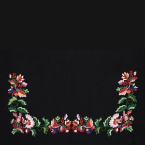 Materialpakke brodert sjal og forkle Vest-Agderbunad - Bilde 5