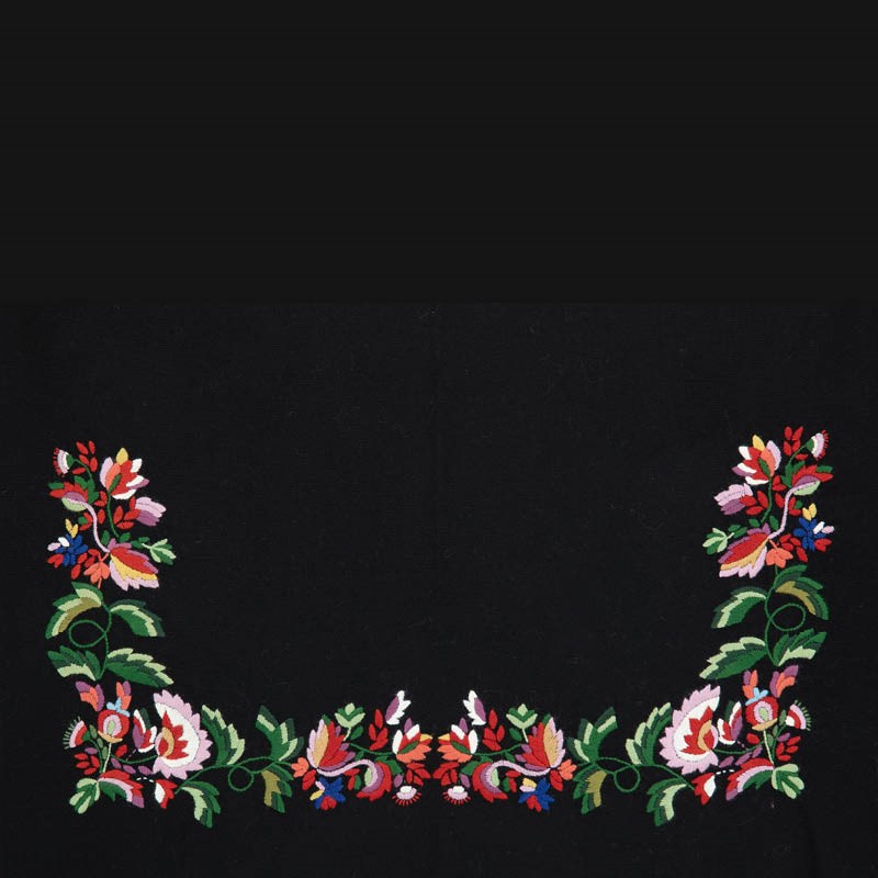 Materialpakke brodert sjal og forkle Vest-Agderbunad - Bilde 5