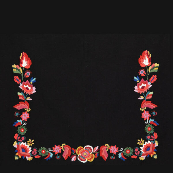 Materialpakke brodert sjal og forkle Vest-Agderbunad