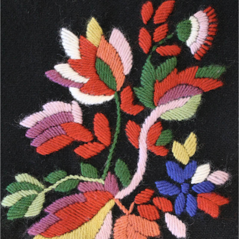 MATERIALPAKKE BRODERIPRØVE VEST-AGDERBUNAD - Bilde 1