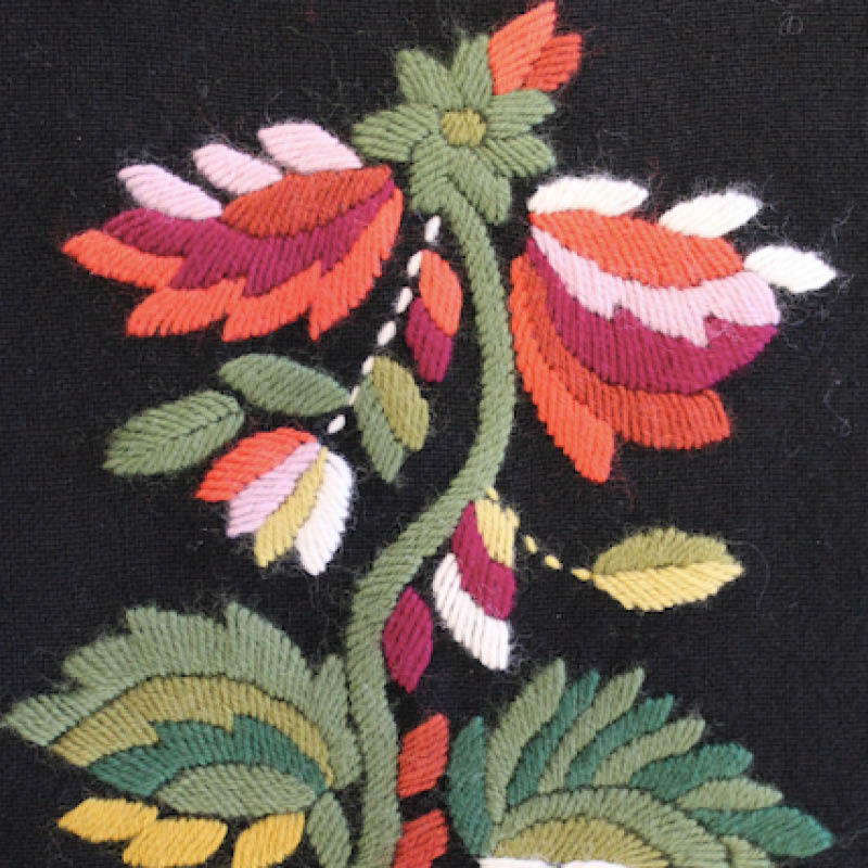 MATERIALPAKKE BRODERIPRØVE VEST-AGDERBUNAD - Bilde 2